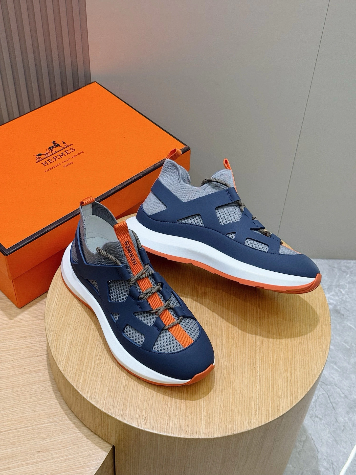 OOBB-- H5r75s Katana Calfskin Thick soles：4.3CM item:E-X230F2666